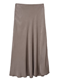 satin skirt - mocha
