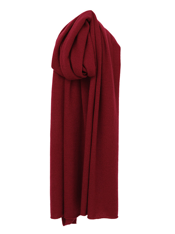 lola cashmere travel wrap - cabernet