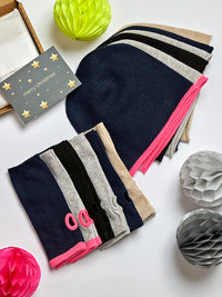 letterbox gift cashmere beanie & wrist warmers
