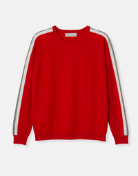 evie cashmere jumper - red