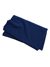 lucy poncho, cashmere ribbed beanie & wrist warmer set - navy