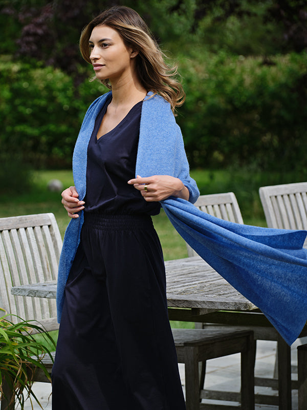 bali midi dress with pockets - navy