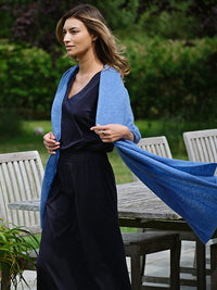 bali midi dress with pockets - navy