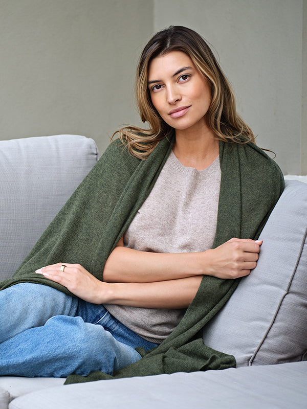 lillie cashmere tee - fawn