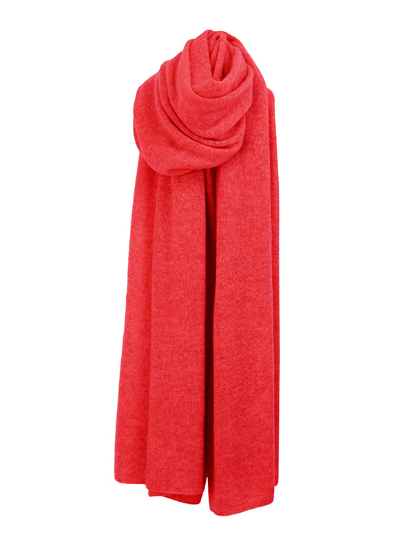 lola cashmere travel wrap - coral