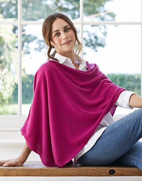 lucy berry 4-way cashmere poncho