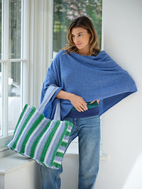 cissy chevron top PRE-ORDER - blue & green