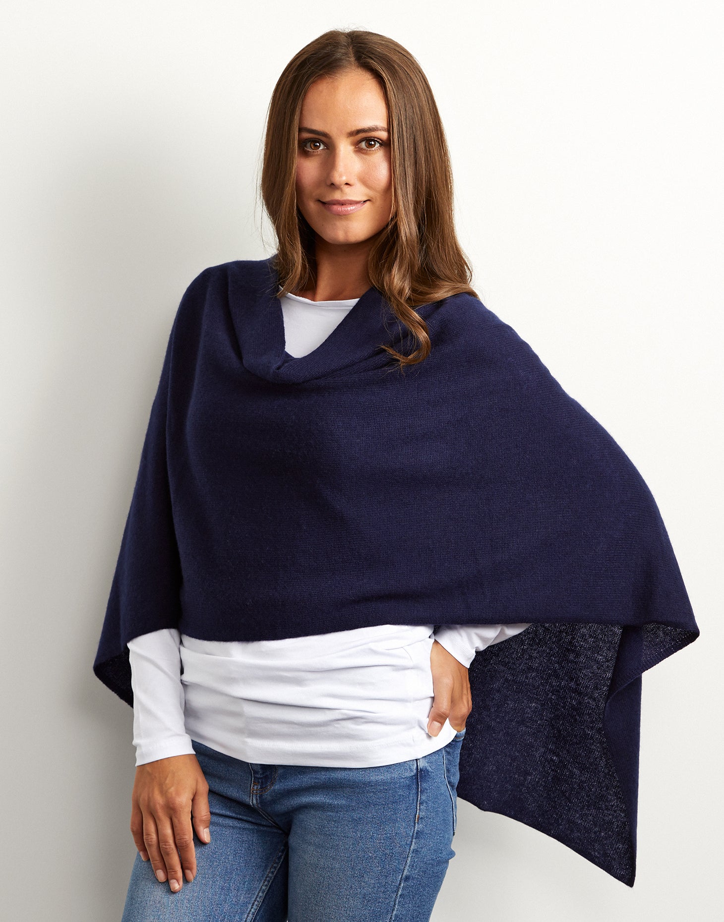 Lightweight cashmere poncho hotsell