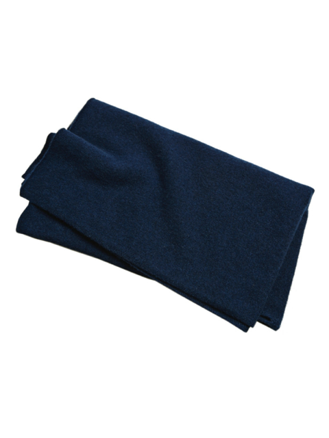 lucy poncho, cashmere ribbed beanie & wrist warmer set - navy