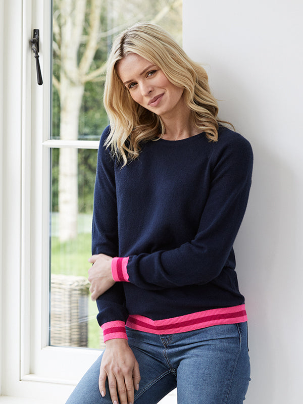 philly cashmere jumper - navy