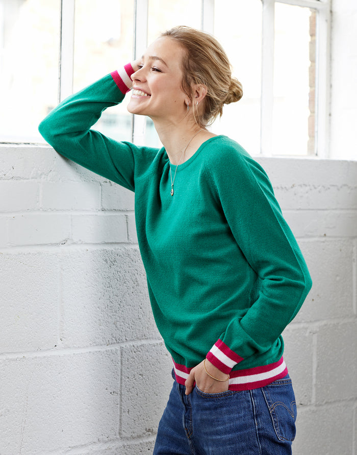 philly cashmere jumper - green