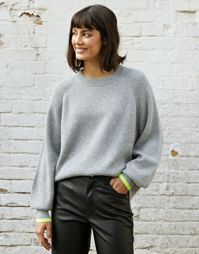 robina wool cashmere jumper - grey