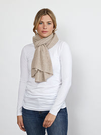lucy 4-way cashmere poncho - taupe