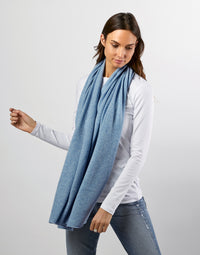 lucy 4-way cashmere poncho - pale blue