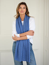 lucy 4-way cashmere poncho (PRE-ORDER) - blue jean