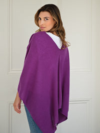 lucy 4-way cashmere poncho (PRE-ORDER) - purple
