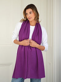 lucy 4-way cashmere poncho (PRE-ORDER) - purple
