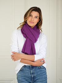 lucy 4-way cashmere poncho (PRE-ORDER) - purple