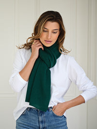 lucy 4-way cashmere poncho (PRE-ORDER) - forest green