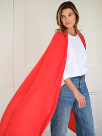 lola cashmere travel wrap - red