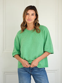 brooke boxy top  - green