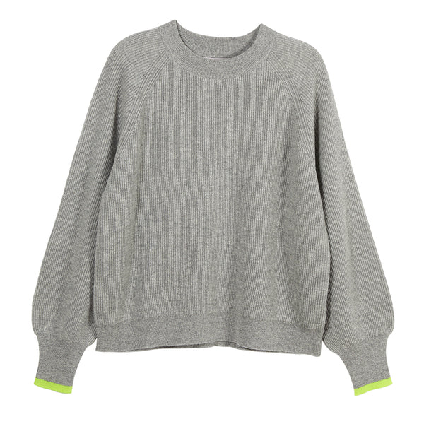 robina grey wool cashmere jumper