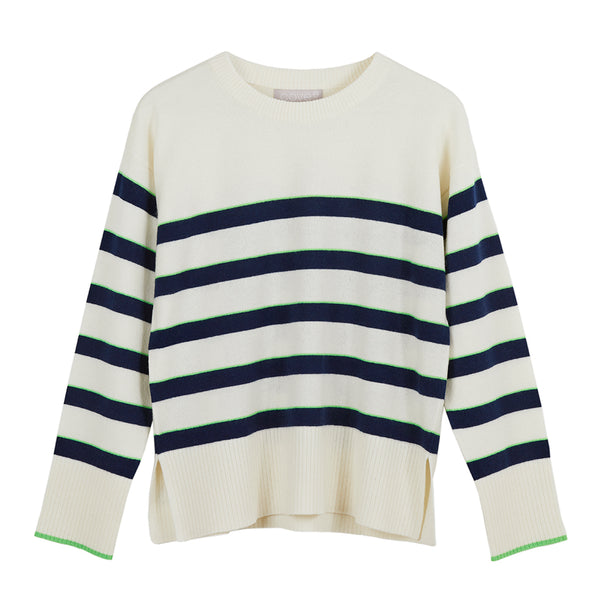 nina cream breton stripe jumper